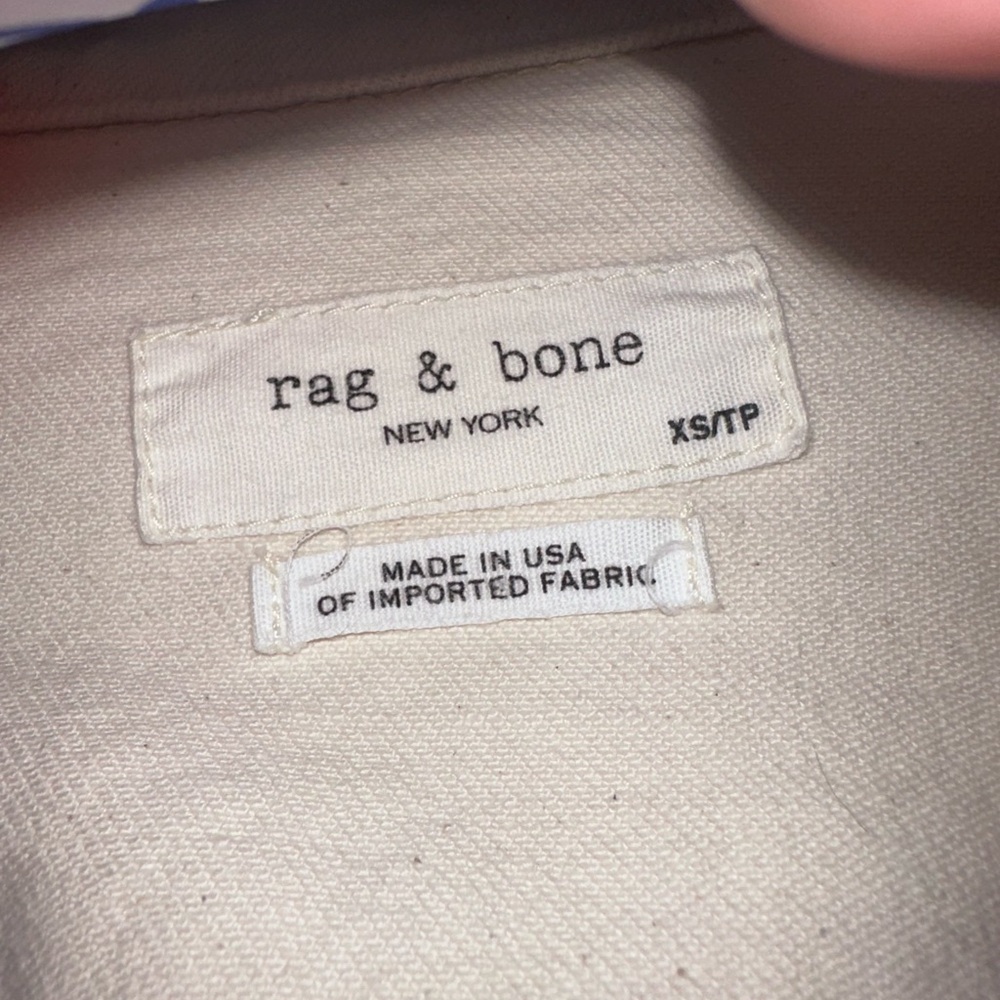 Oversized Rag & Bone Cream Jacket - Picture 3 of 3